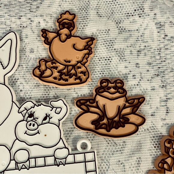 Barnyard Animal Unpainted Pieces NWOT Acrylic Craft Project Kids Craft - Picture 8 of 8